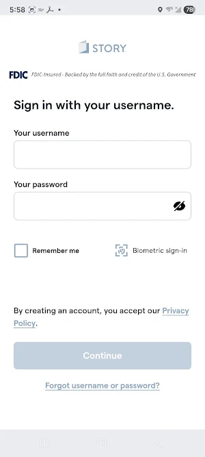 Story Financial Mobile Screenshot 0