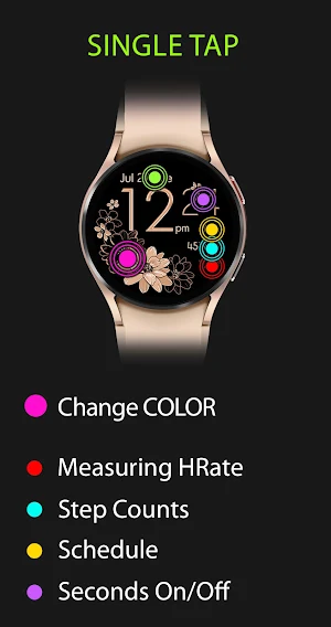Golden Floral Watch Screenshot 2
