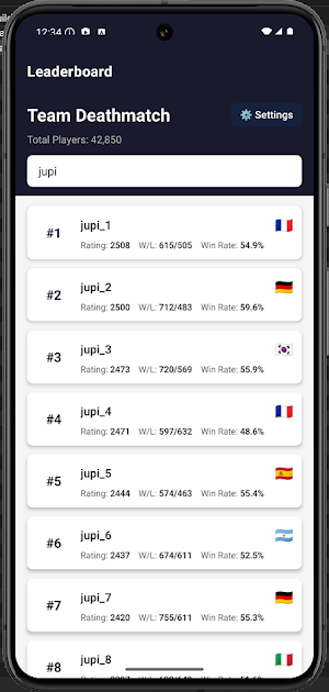 AOE Leaderboard Screenshot 3