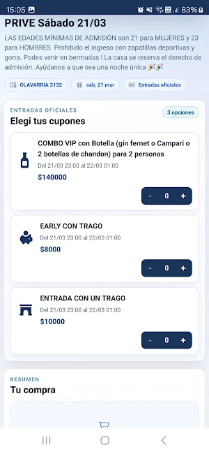 Doors Tickets Screenshot 1
