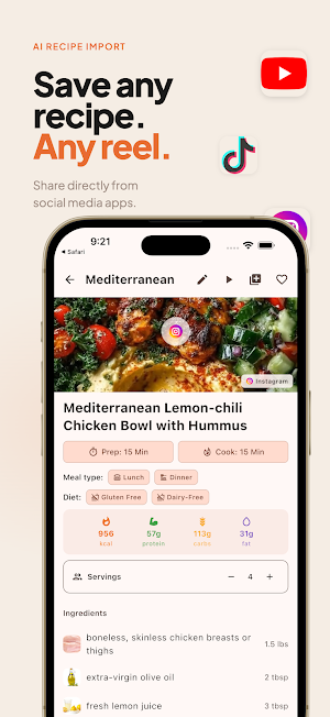 Forkful - Reels to meals Screenshot 1