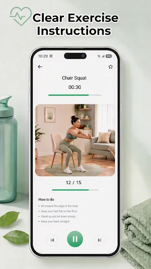 Chair Workout at Home Screenshot 2