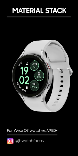 Material Stack: Watch face Screenshot 0