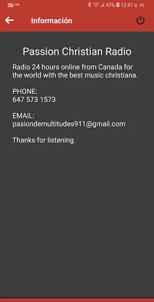 Passion Christian Radio Screenshot 1