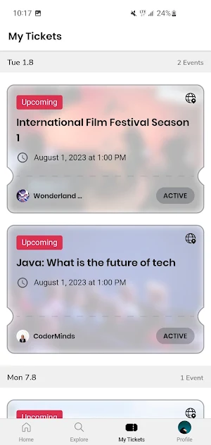 TicketCloud Screenshot 1