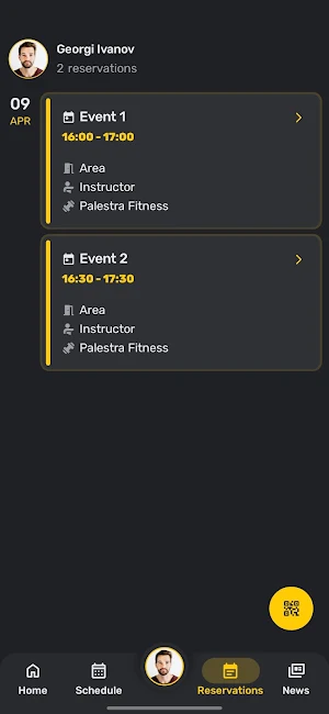 Palestra Fitness Screenshot 2