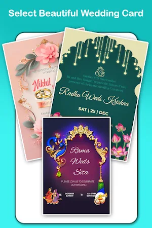Wedding invitation card maker Screenshot 0
