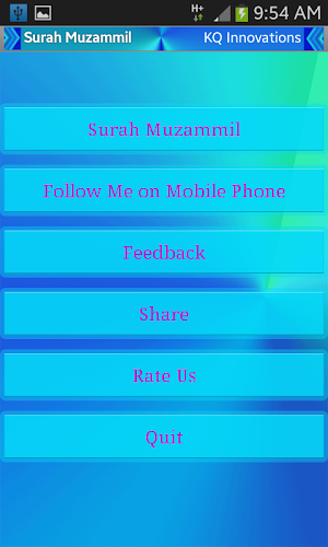 Surah Muzammil with Mp3 Screenshot 1