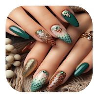 Fish Scale Fantasy Nail Design