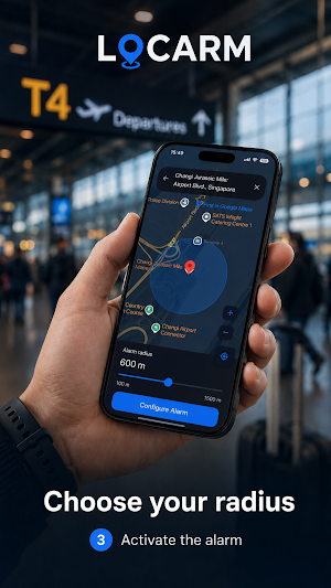 LOCARM: Location and GPS Alarm Screenshot 2
