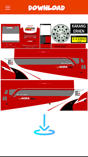 Livery Bussid Agra Mas Screenshot 3