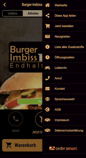 Burger-Imbiss Endhaltestelle Screenshot 2