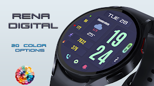 Rena Digital Watch Face Screenshot 1