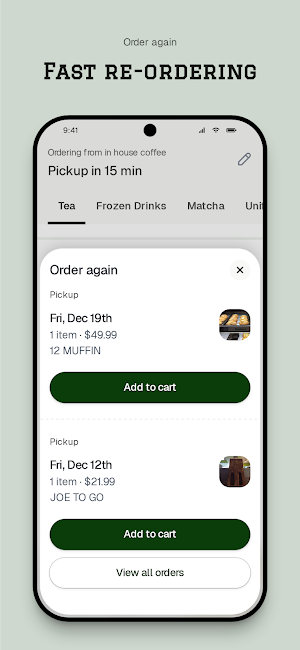 inhouse coffee Screenshot 3