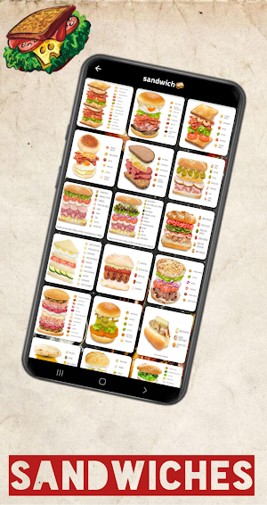 sandwiches: avocado and cheese Screenshot 2