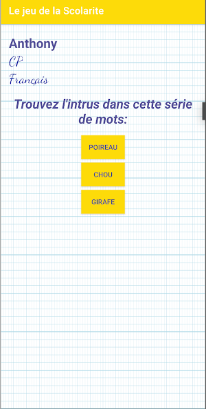 Le jeu de la Scolarité Screenshot 3