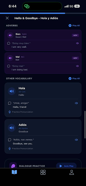Learn Spanish offline Screenshot 2