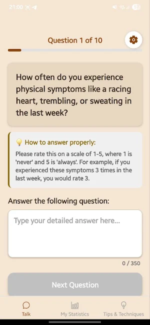 SerenitasAI - Anxiety Tracker Screenshot 2
