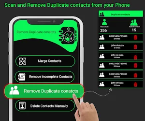 Duplicate contact remover and contact Fixer Screenshot 3