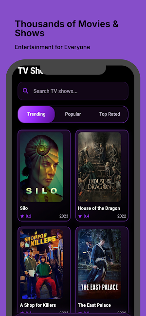 FilmPire - Movies & TV Shows Screenshot 1