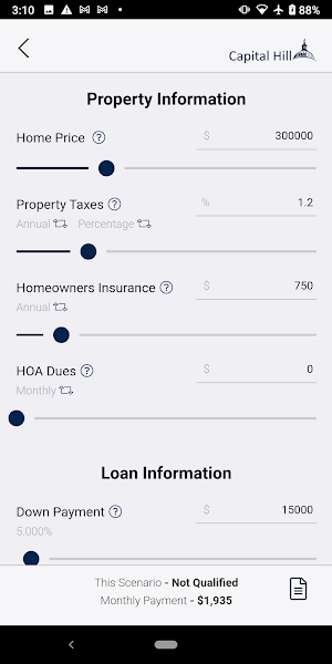 Capital Hill Mortgage Screenshot 2