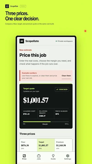 ScopeRate: Contractor Pricing Screenshot 1