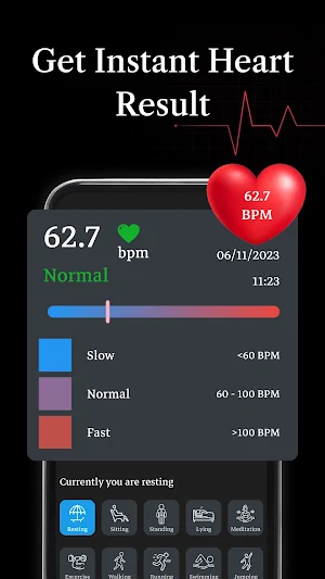 Blood Pressure Log App Screenshot 2