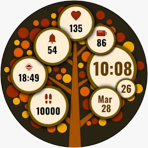 Seasons Watch Face - 4 Themes Screenshot 2