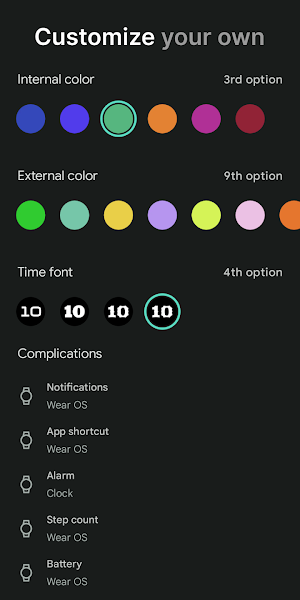 Splicing color: Watch Face Screenshot 1