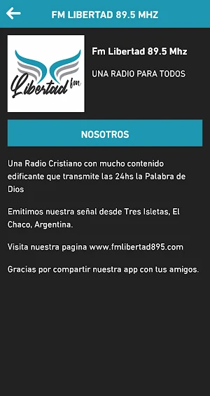 Fm Libertad 89.5 Mhz Screenshot 1
