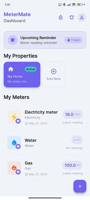 Utility Meter Tracker Screenshot 0