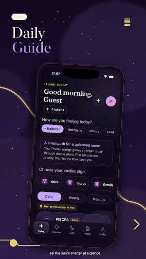 Luna Horoscope & Tarot Screenshot 0