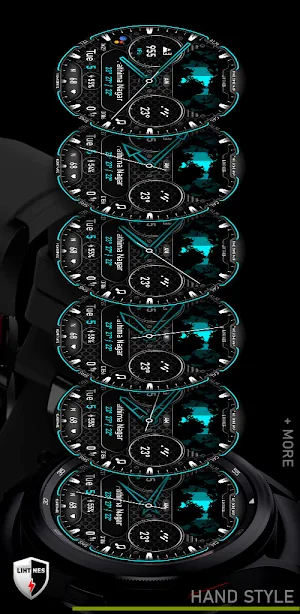 World Time Map Watchface 020 Screenshot 3