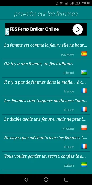 Les meilleurs proverbes du monde Screenshot 2