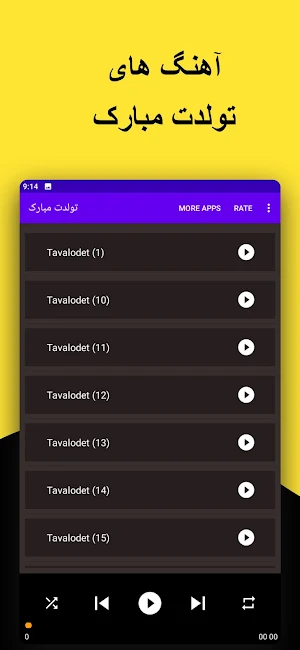 آهنگ های شاد تولد بدون اینترنت Screenshot 1