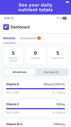 VitaminStack Screenshot 1