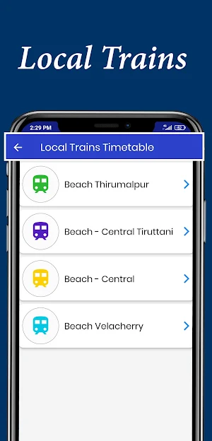 Chennai local Suburban Trains, Metro, Bus Timings Screenshot 1