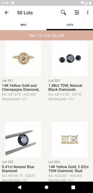 Jewellery Auctions Screenshot 2