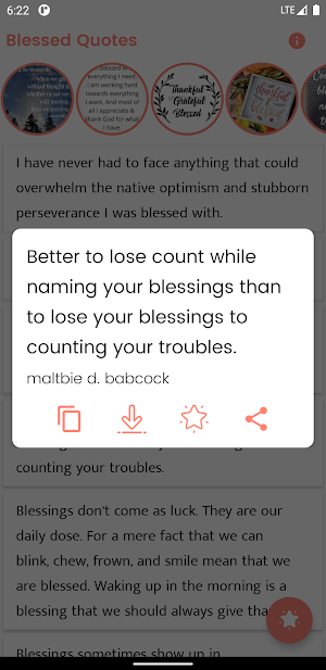 Blessed Quotes and Sayings Screenshot 3