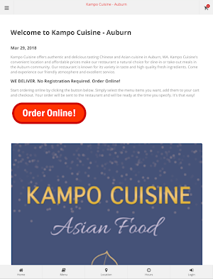 Kampo Cuisine Auburn Ordering Screenshot 3