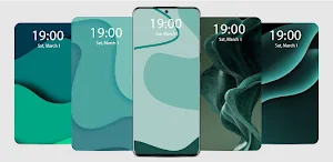 Teal Live Wallpaper Parallax Screenshot 0