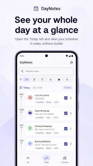Daily Planner: Notes & Tasks Screenshot 1