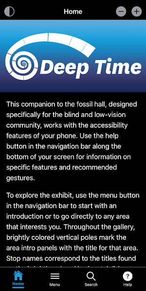 Deep Time Audio Description Screenshot 1