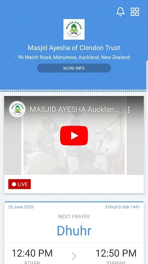 Masjid Ayesha Auckland Screenshot 1
