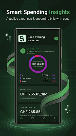 SubSnip: Track Subscriptions Screenshot 1