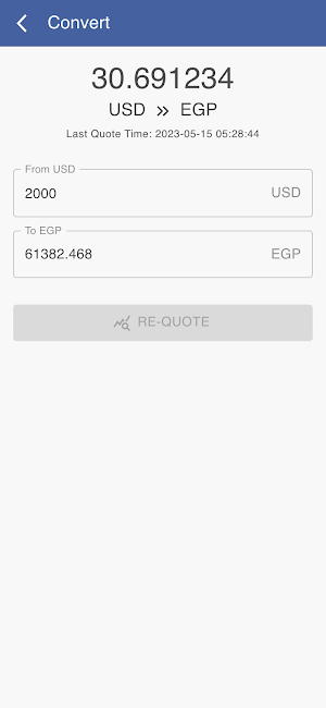 USD to EGP Screenshot 2