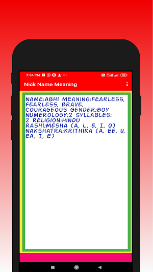 World Nick Names List Screenshot 3