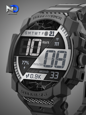 Futuristic Watchface —NDW074 Screenshot 3