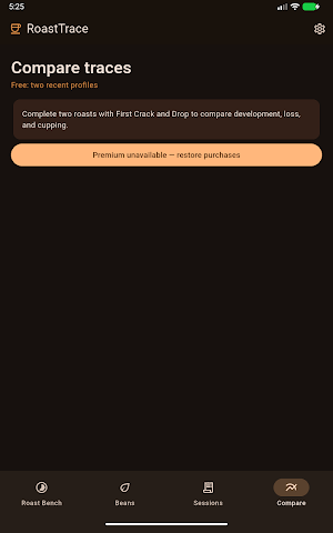 RoastTrace: Coffee Roast Log Screenshot 2