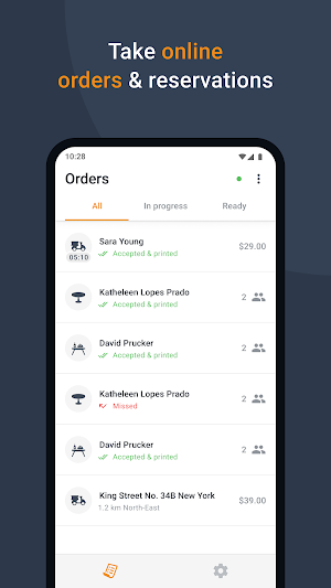 Restaurant Order-Taking App Screenshot 0